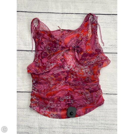 Top Sleeveless By Free People In Pink, Size: L