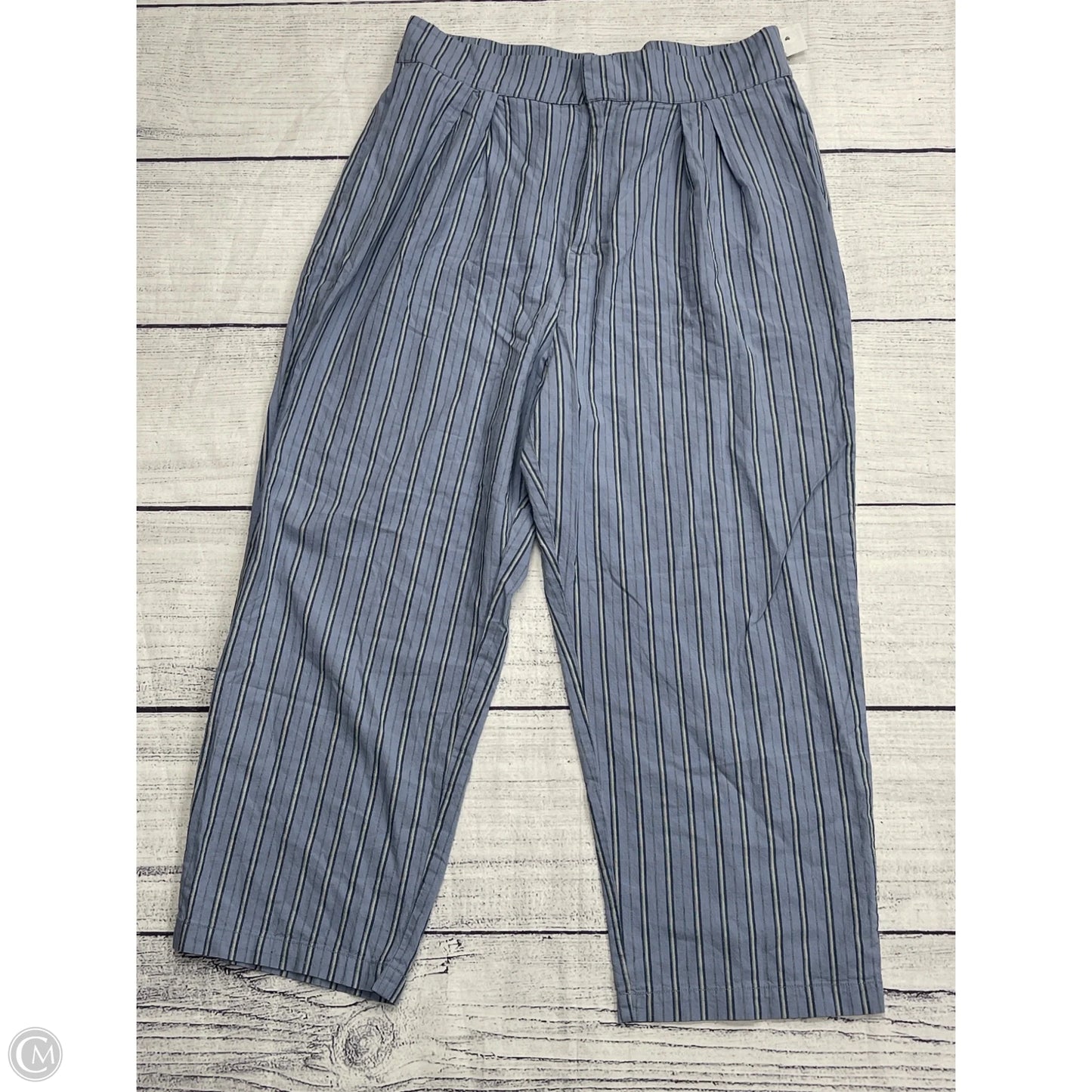 Pants Linen By Urban Outfitters In Blue, Size: Xl
