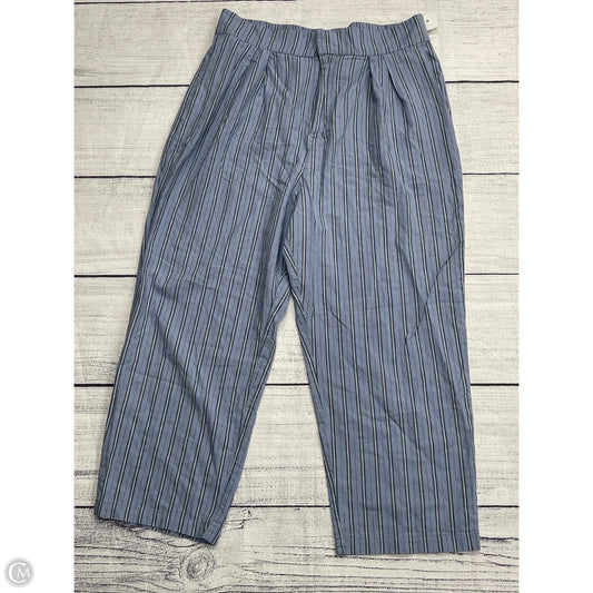 Pants Linen By Urban Outfitters In Blue, Size: Xl