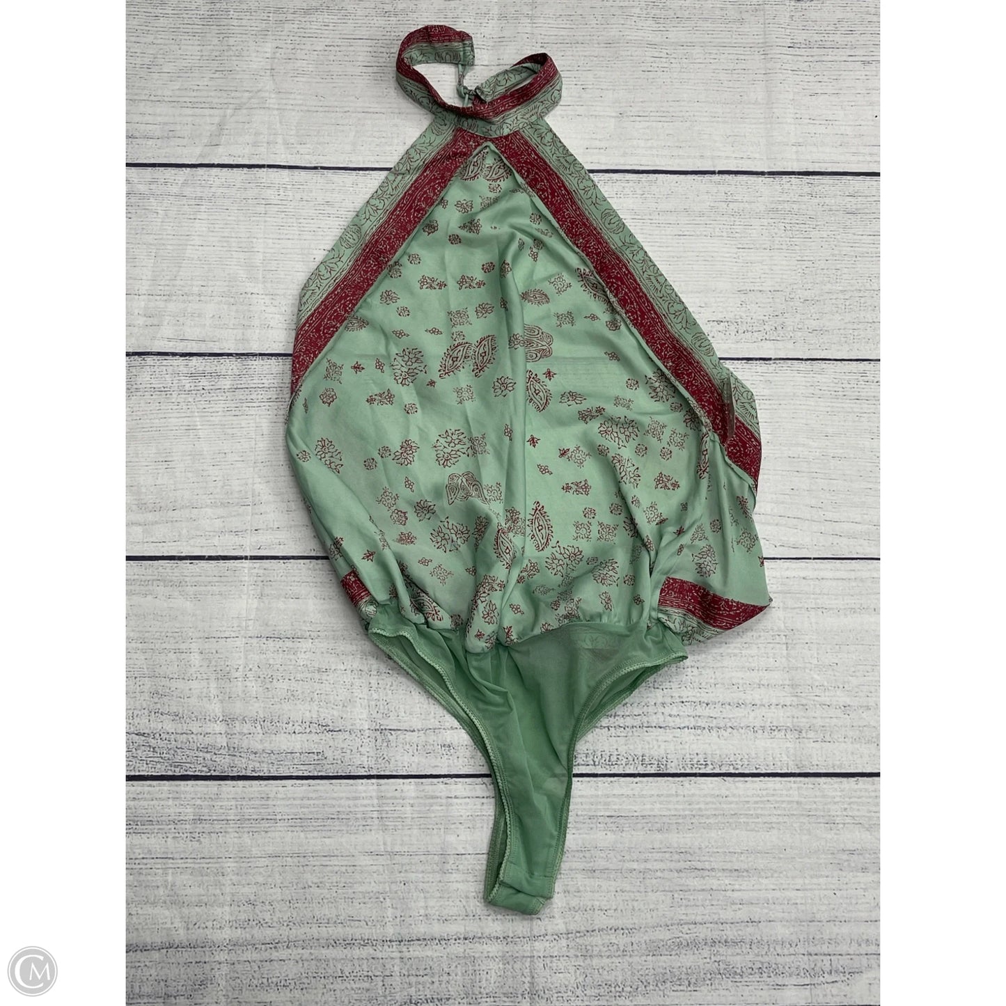 Bodysuit By Free People In Green, Size: Xl