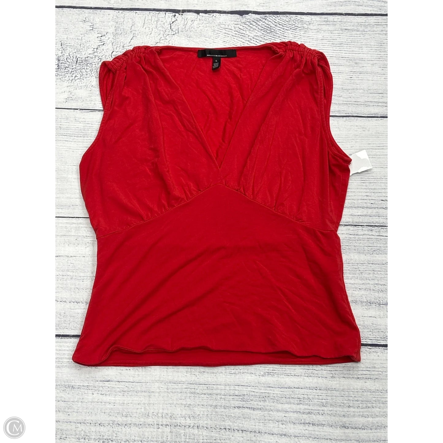 Top Sleeveless By White House Black Market In Red, Size: L