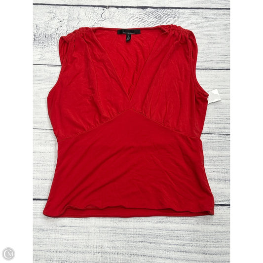 Top Sleeveless By White House Black Market In Red, Size: L