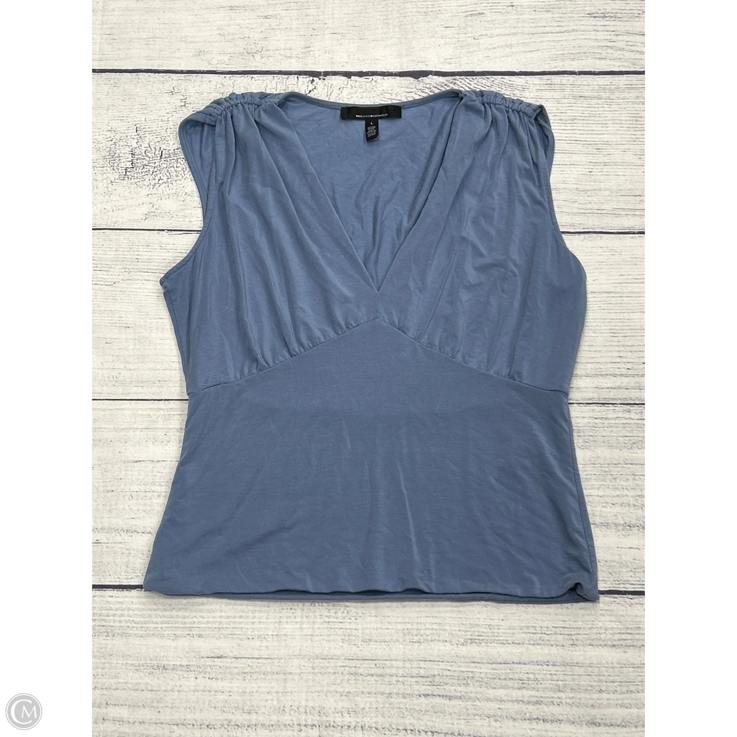 Top Sleeveless By White House Black Market In Blue, Size: L
