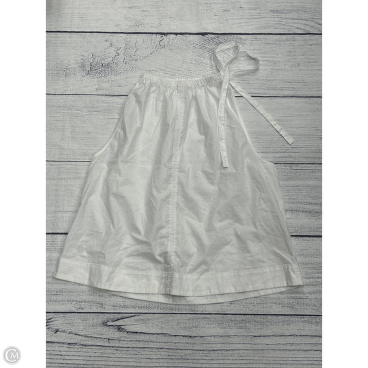 Top Sleeveless By Loft In White, Size: L