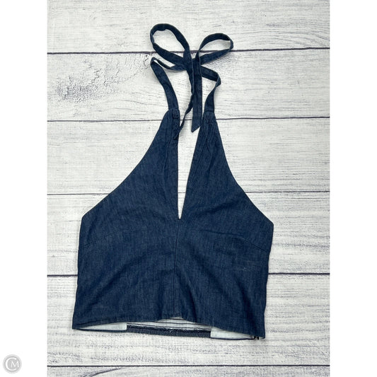 Top Sleeveless By Loft In Blue, Size: 12