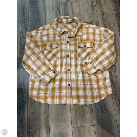 Top Long Sleeve By Heyson In Yellow, Size: 2x