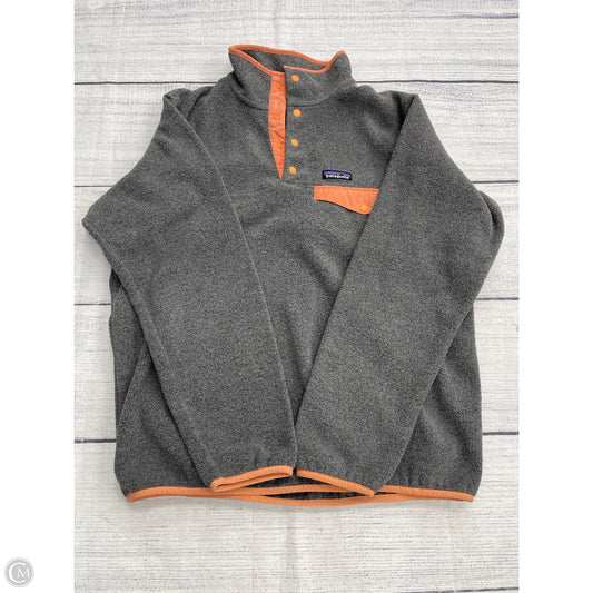 Sweatshirt Collar By Patagonia In Grey, Size: L