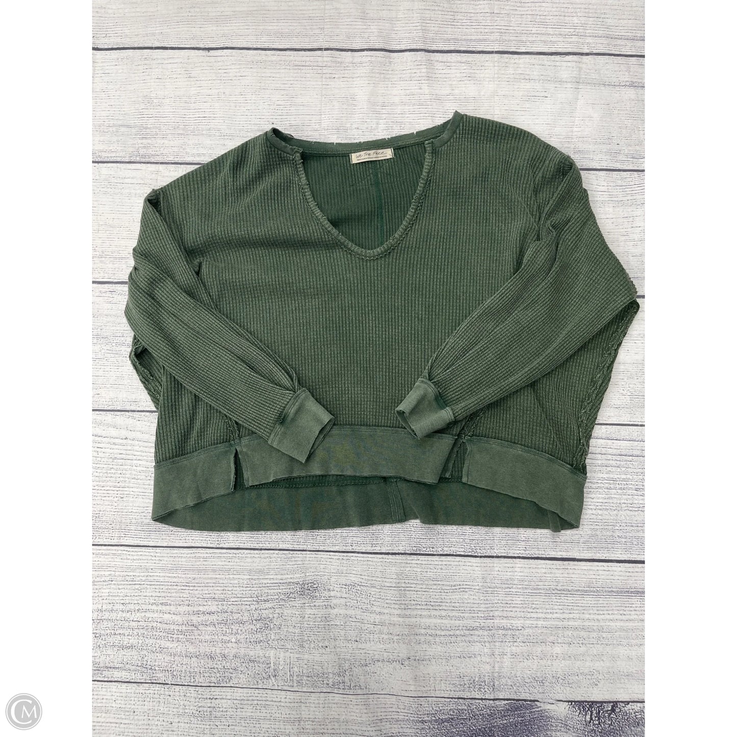 Top Long Sleeve By We The Free In Green, Size: S