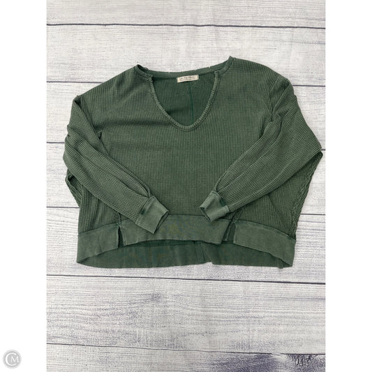 Top Long Sleeve By We The Free In Green, Size: S
