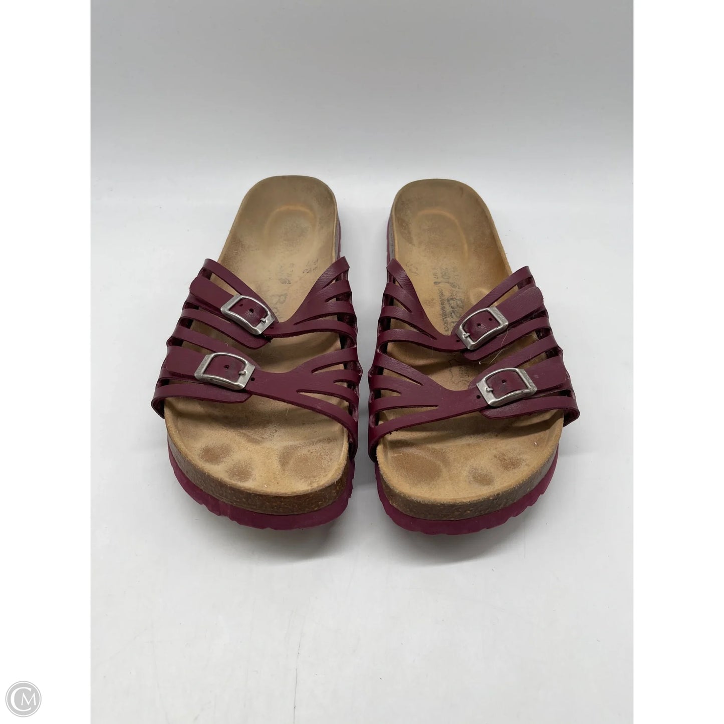 Sandals Flats By Birkenstock In Red, Size: 10