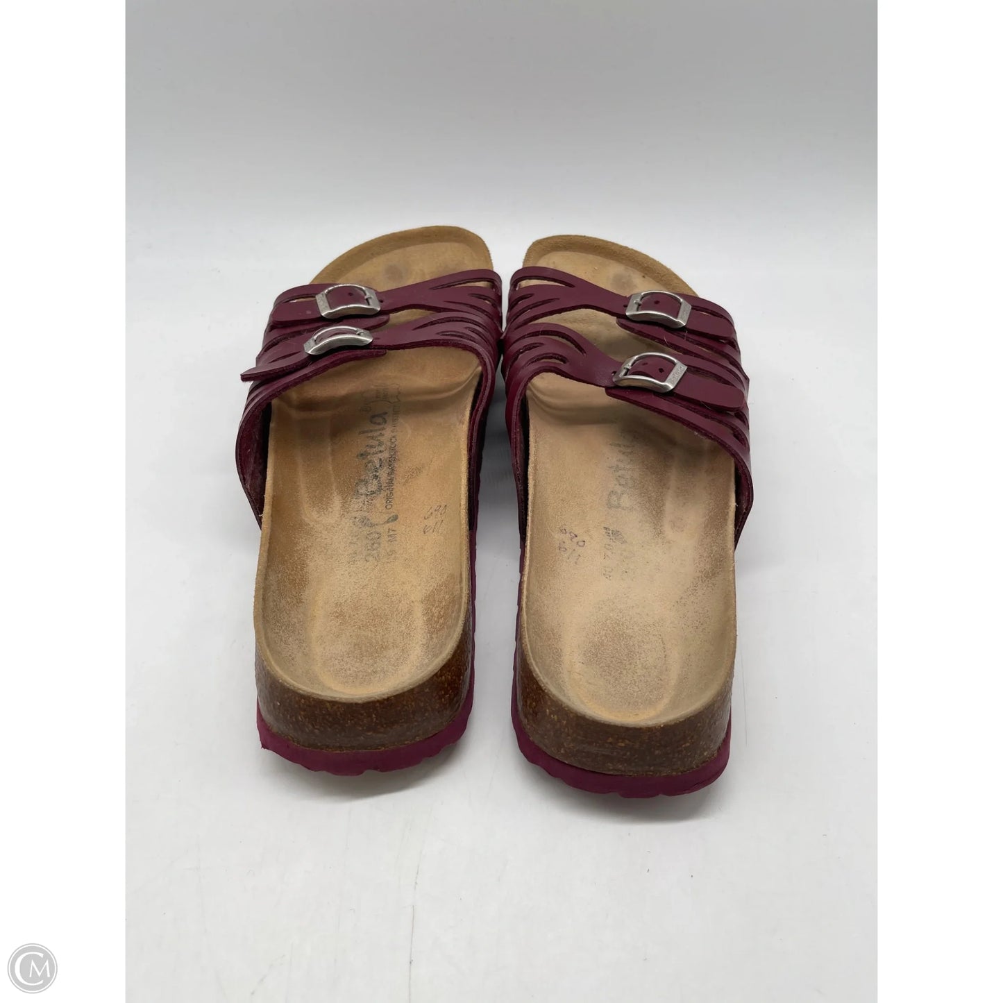 Sandals Flats By Birkenstock In Red, Size: 10