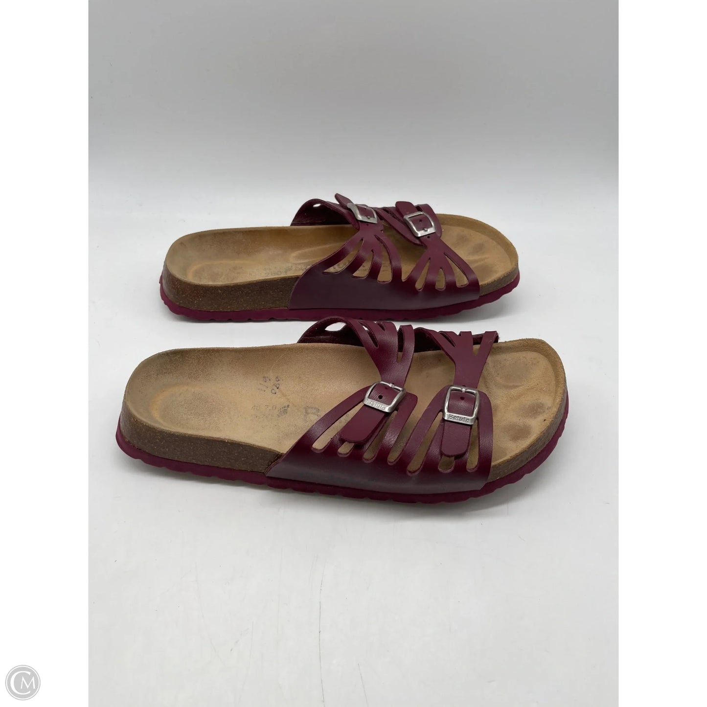 Sandals Flats By Birkenstock In Red, Size: 10