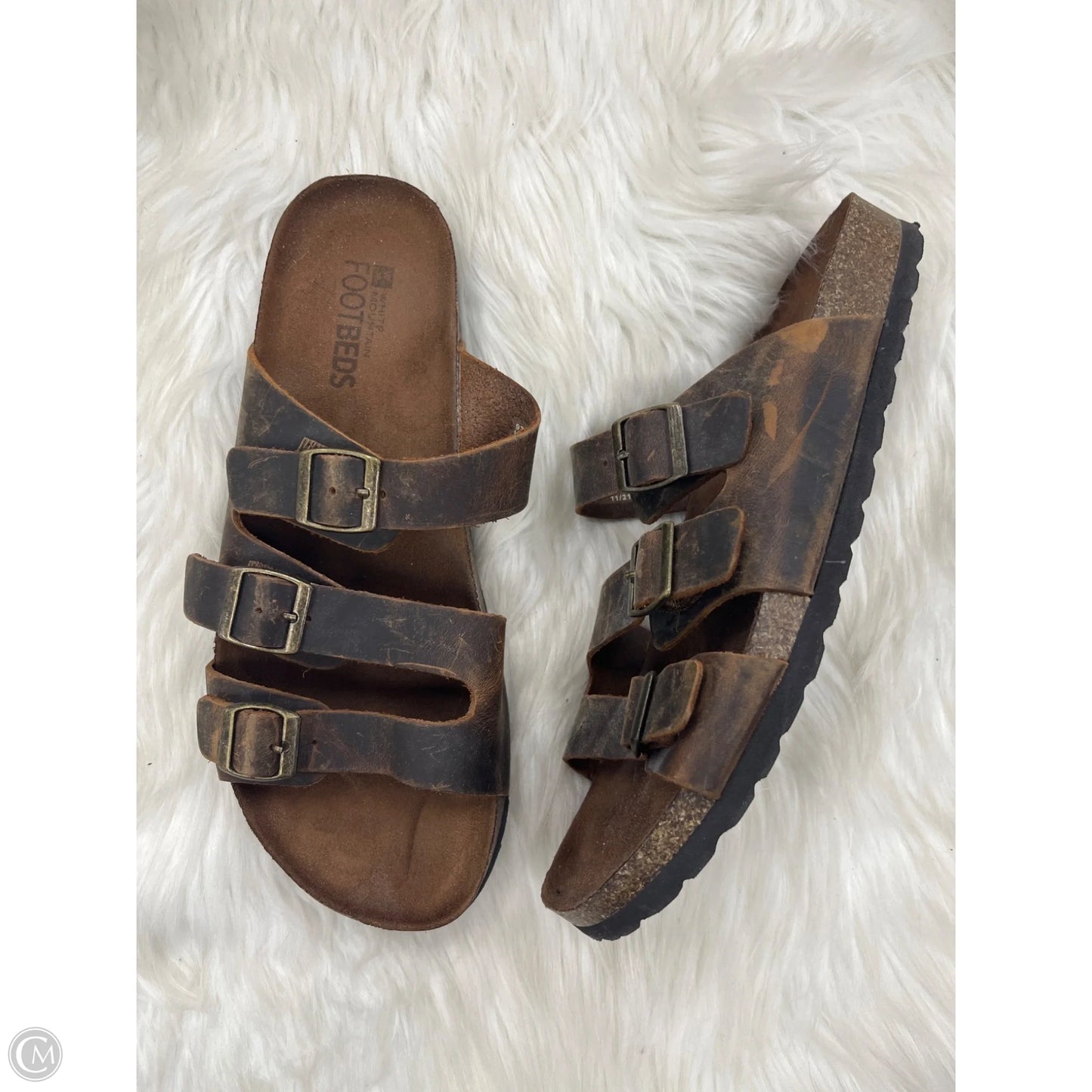 Sandals Flats By White Mountain In Brown, Size: 10