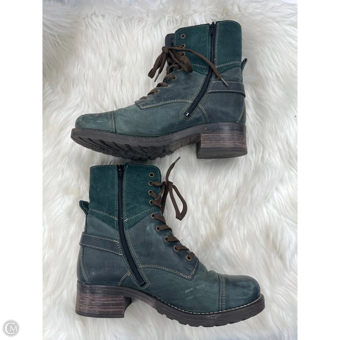 Boots Combat By Taos In Green, Size: 11.5