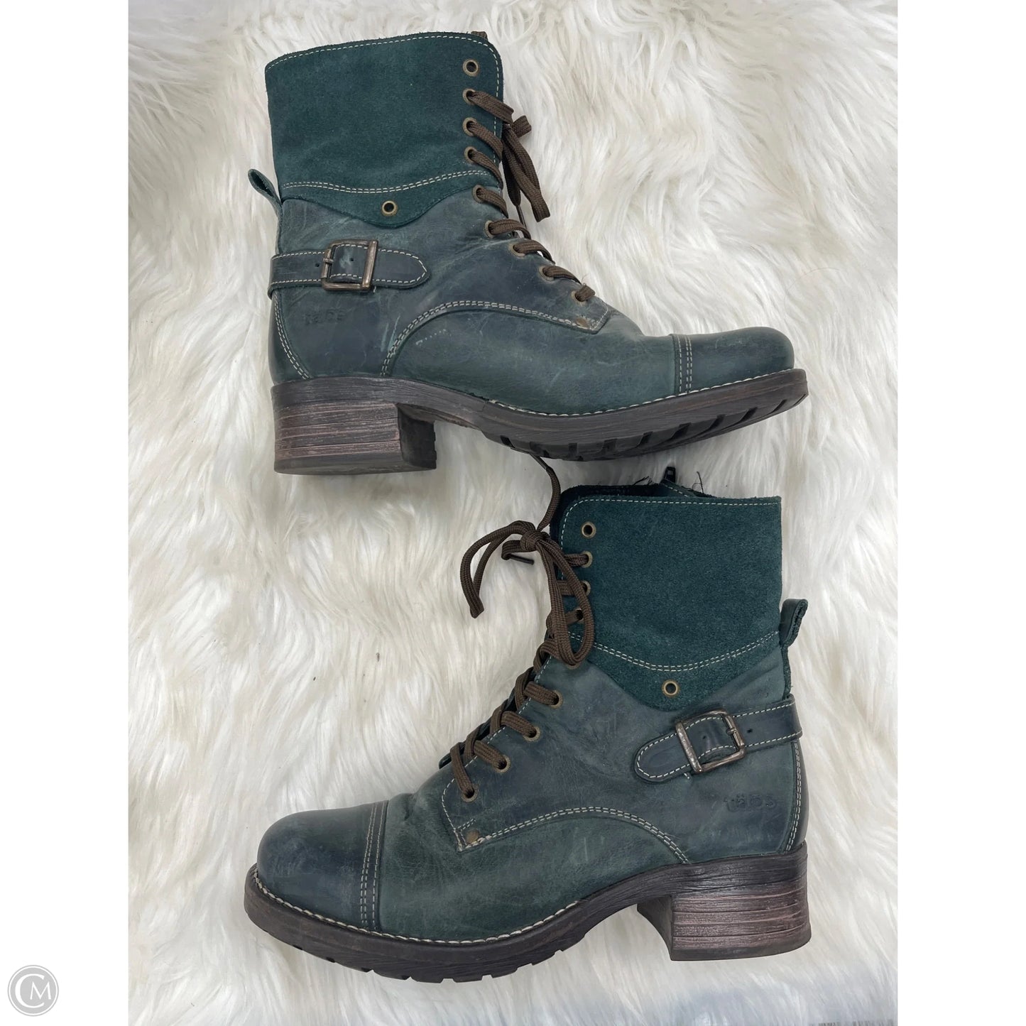 Boots Combat By Taos In Green, Size: 11.5