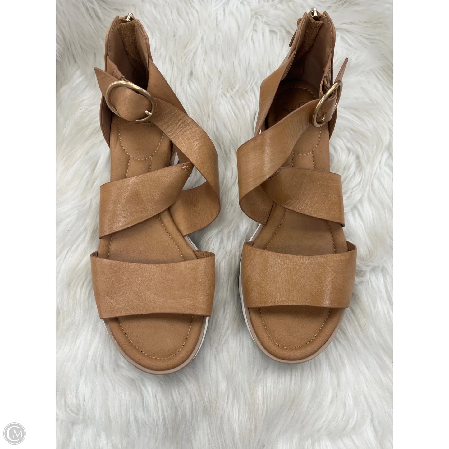 Sandals Flats By Sofft In Brown, Size: 11