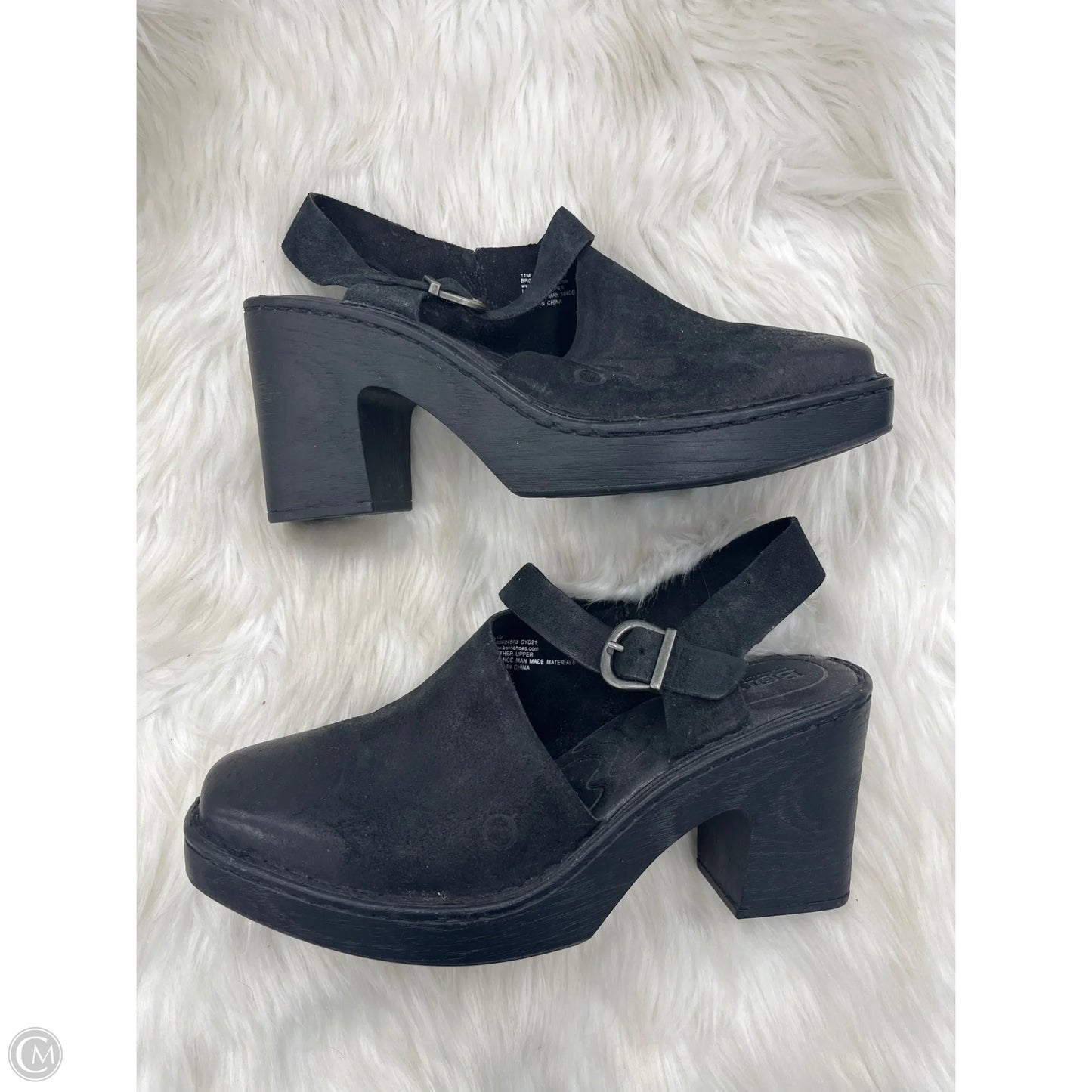Shoes Heels Block By Born In Black, Size: 11