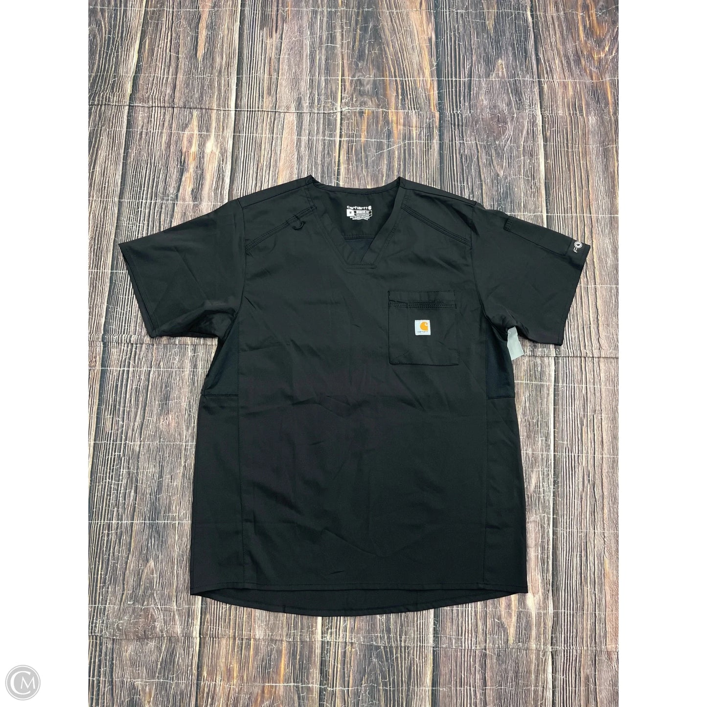Top Short Sleeve By Carhartt In Black, Size: M
