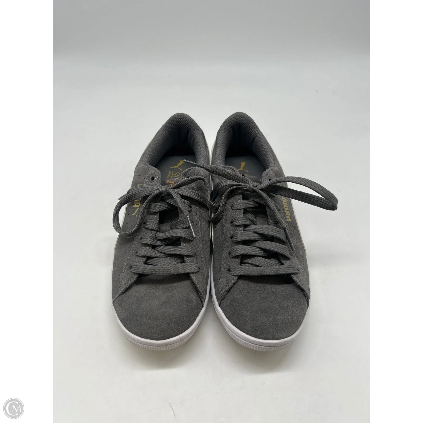 Shoes Sneakers By Puma In Grey, Size: 6.5