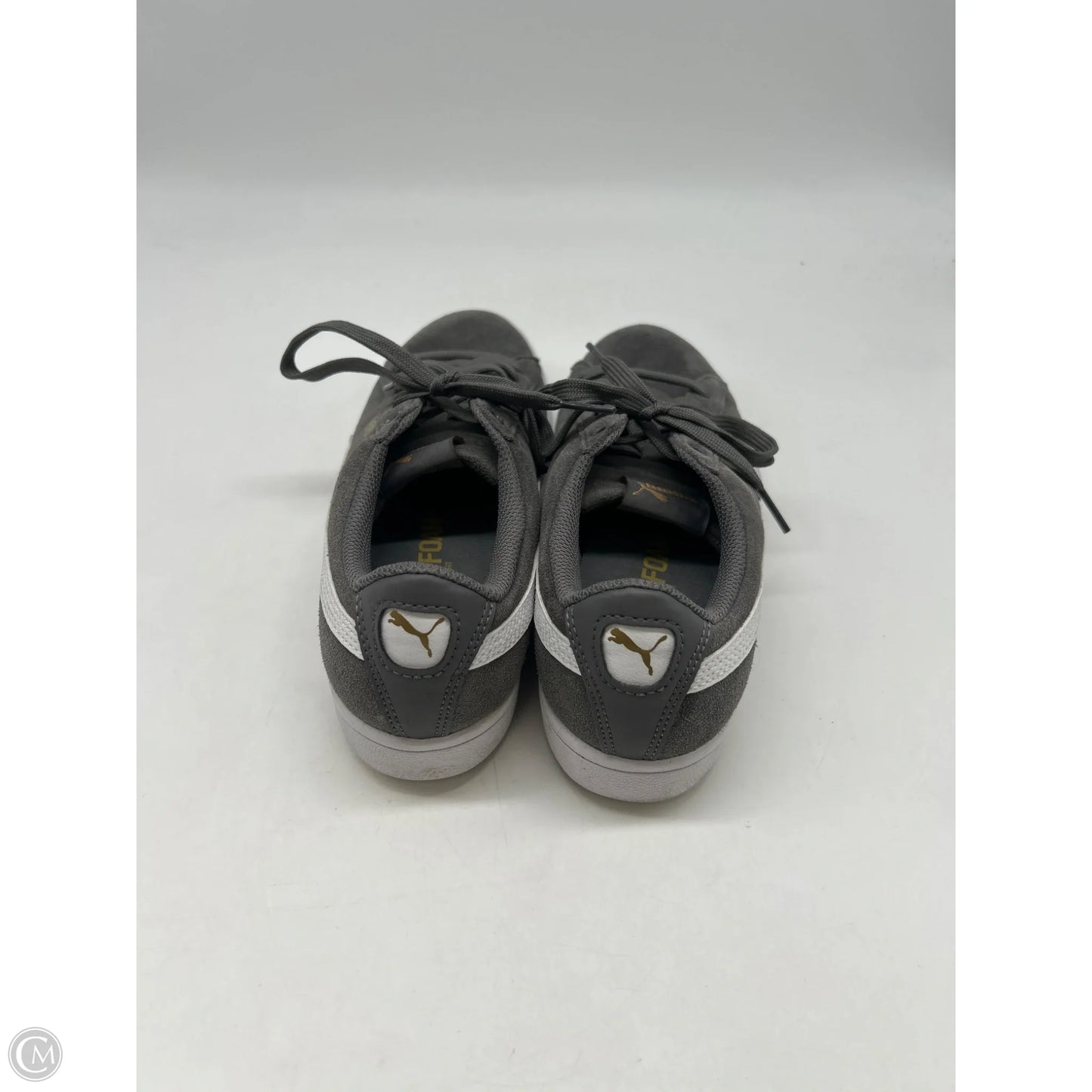 Shoes Sneakers By Puma In Grey, Size: 6.5