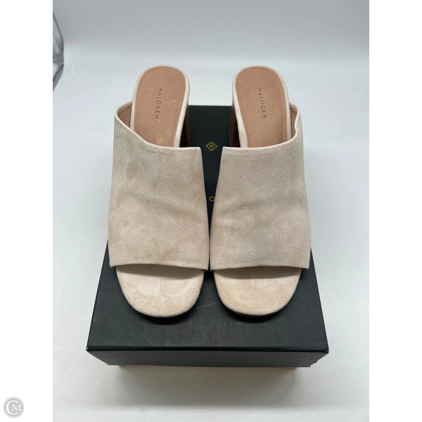 Sandals Heels Block By Halogen In Cream, Size: 8