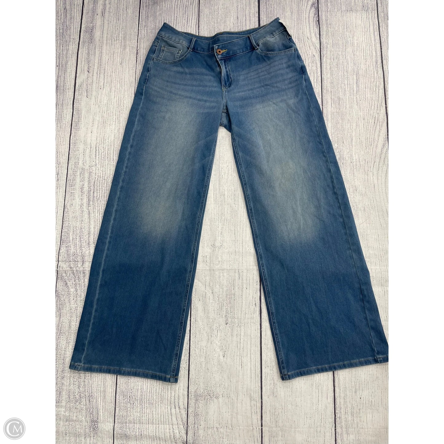 Jeans Wide Leg By Halara In Blue, Size: M