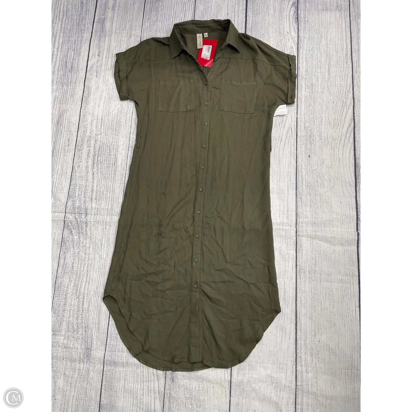 Dress Casual Midi By Evereve In Green, Size: S