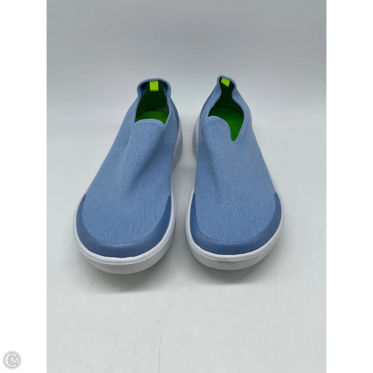 Shoes Flats By Oofos In Blue, Size: 9