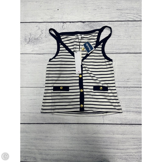 Top Sleeveless By Vigoss In Striped Pattern, Size: L