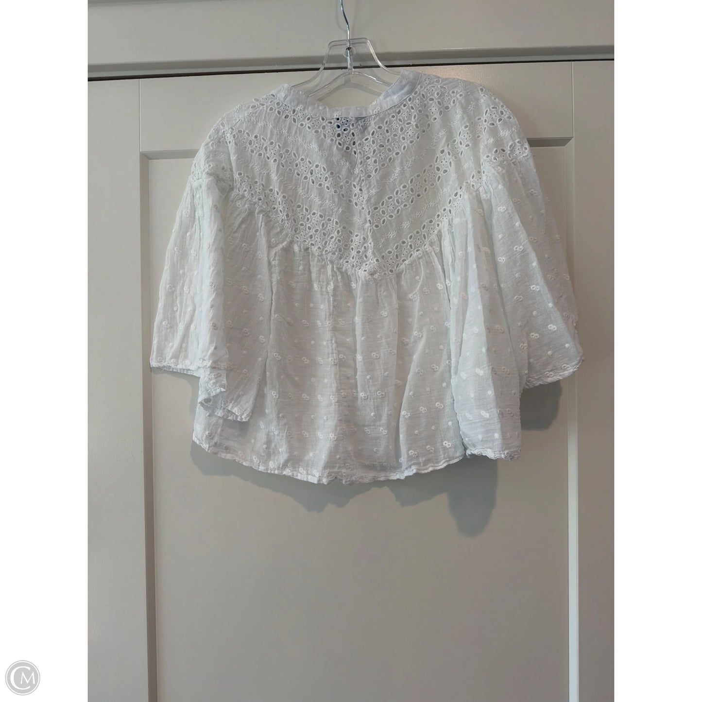 Top Short Sleeve By Calypso St Barth In White, Size: M