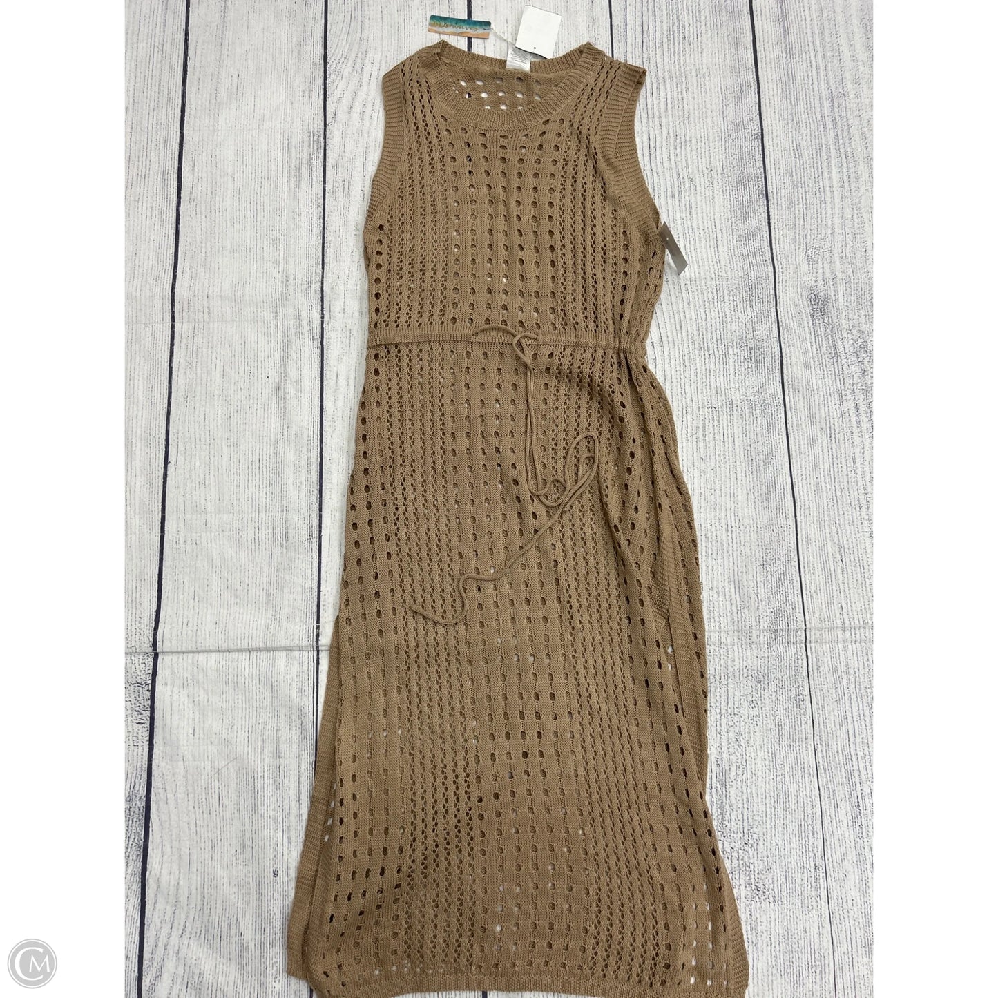 Swimwear Cover-up By Clothes Mentor In Brown, Size: S
