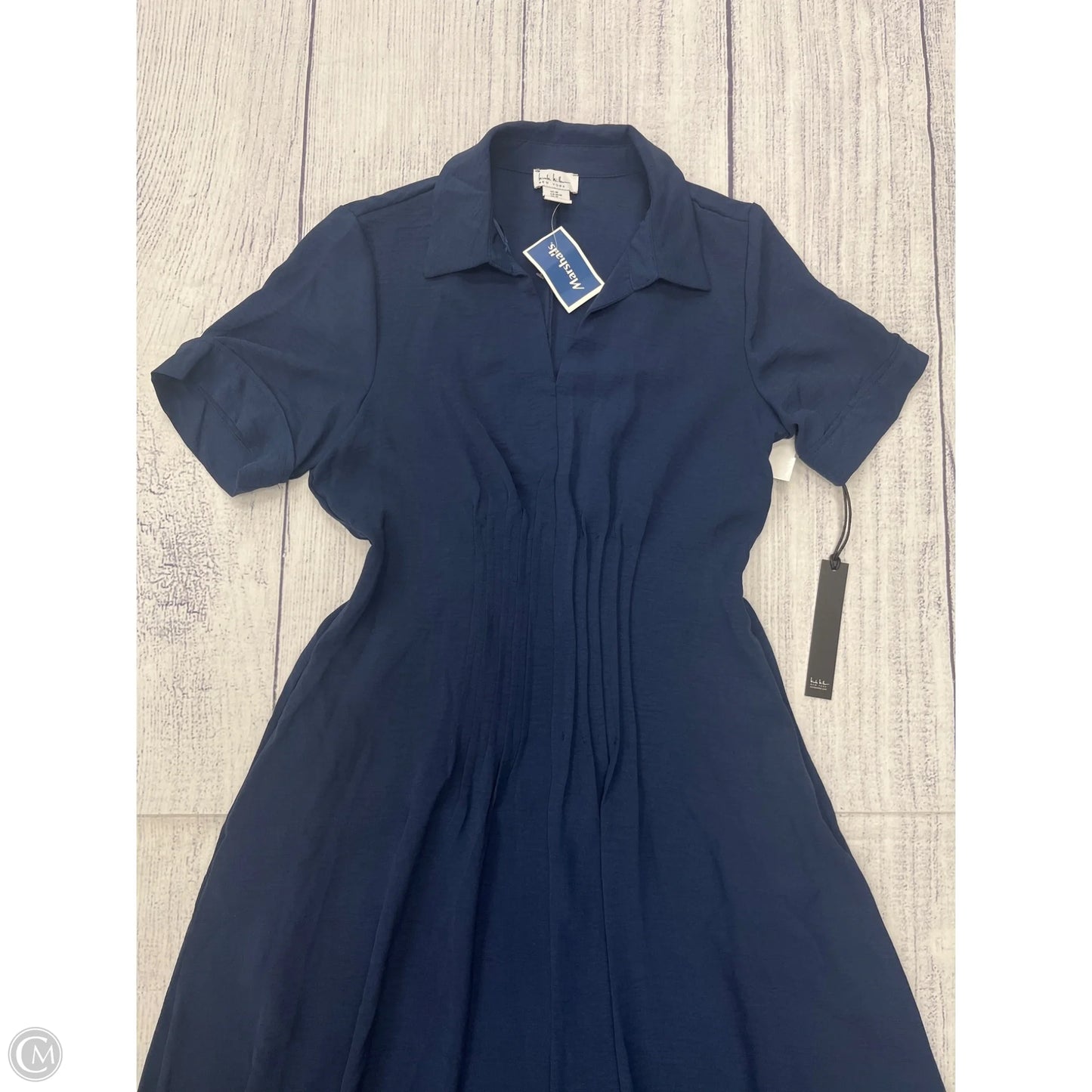 Dress Casual Maxi By Nicole Miller In Navy, Size: M