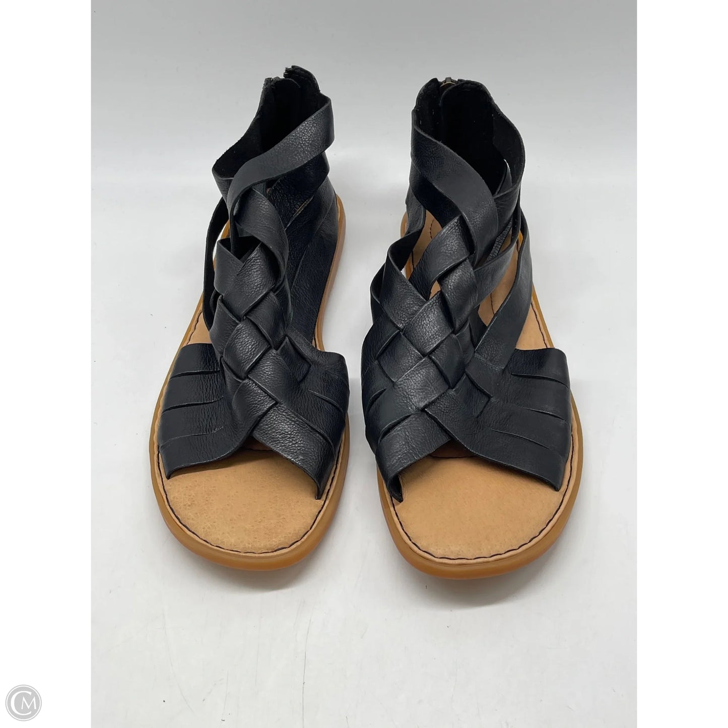 Sandals Flats By Born In Black, Size: 10