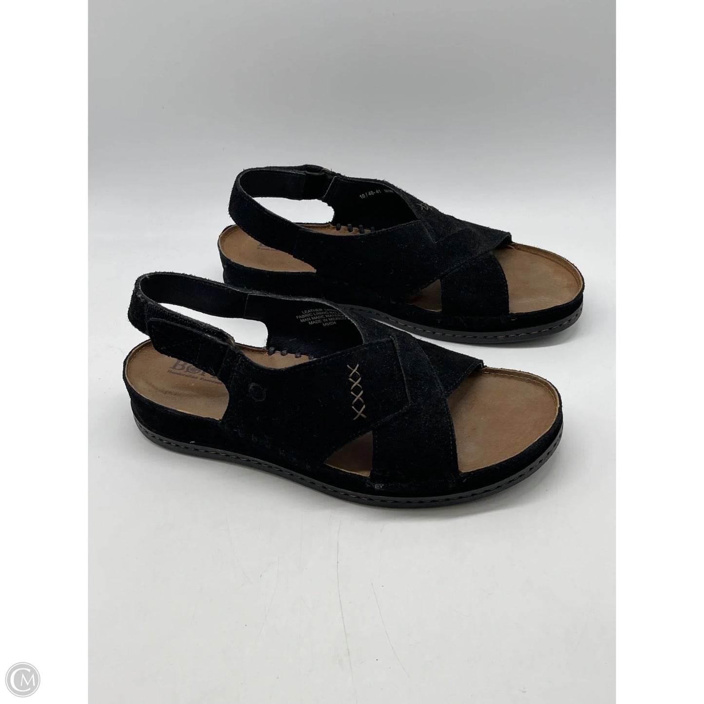 Sandals Heels Wedge By Born In Black, Size: 10