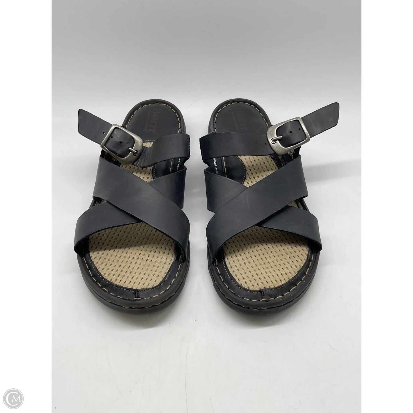 Sandals Flats By Born In Black, Size: 10