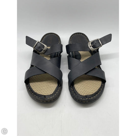 Sandals Flats By Born In Black, Size: 10
