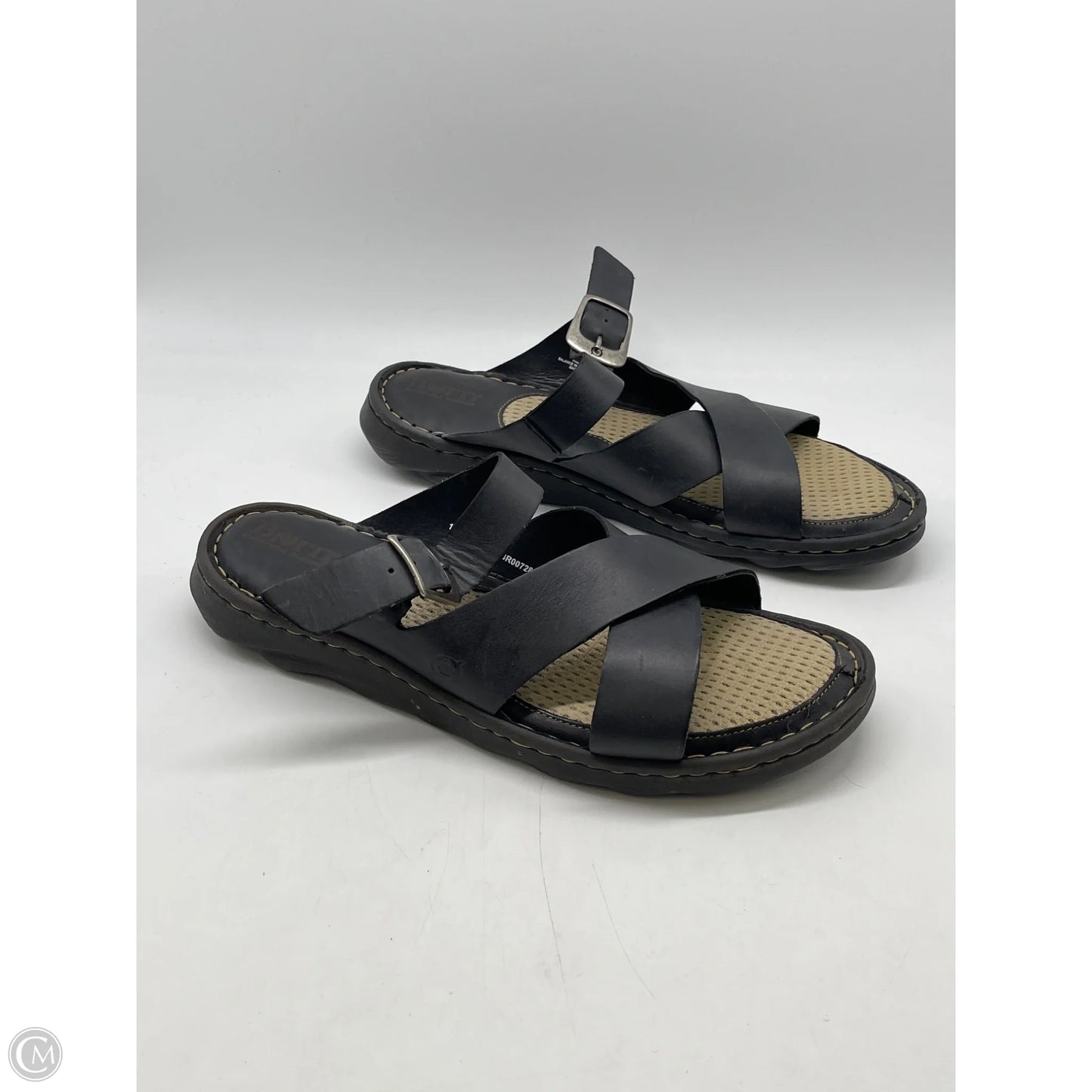 Sandals Flats By Born In Black, Size: 10
