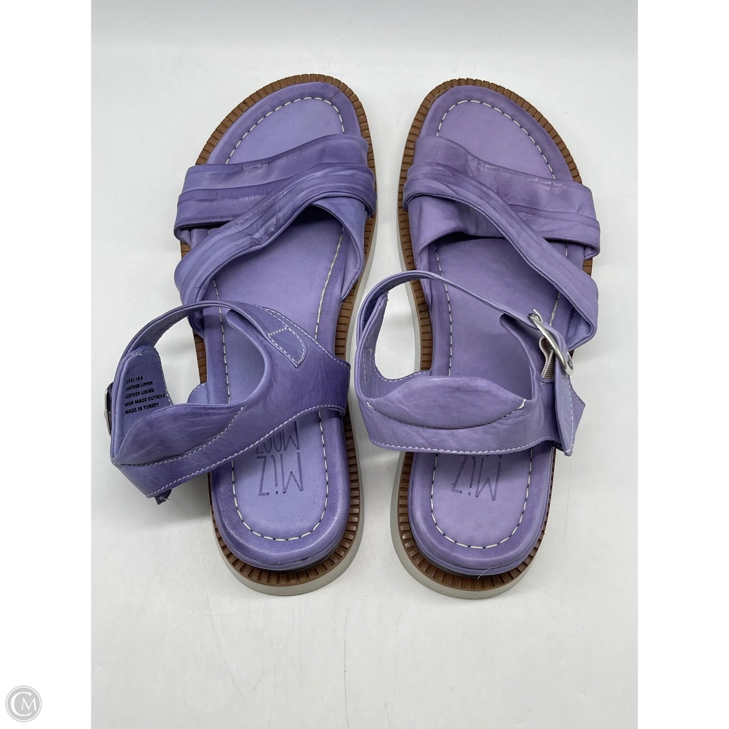 Sandals Flats By Miz Mooz In Purple, Size: 10.5