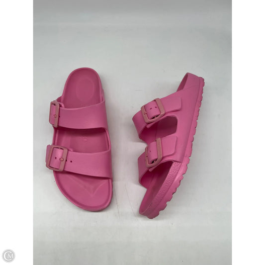 Sandals Flats By Birkenstock In Pink, Size: 7