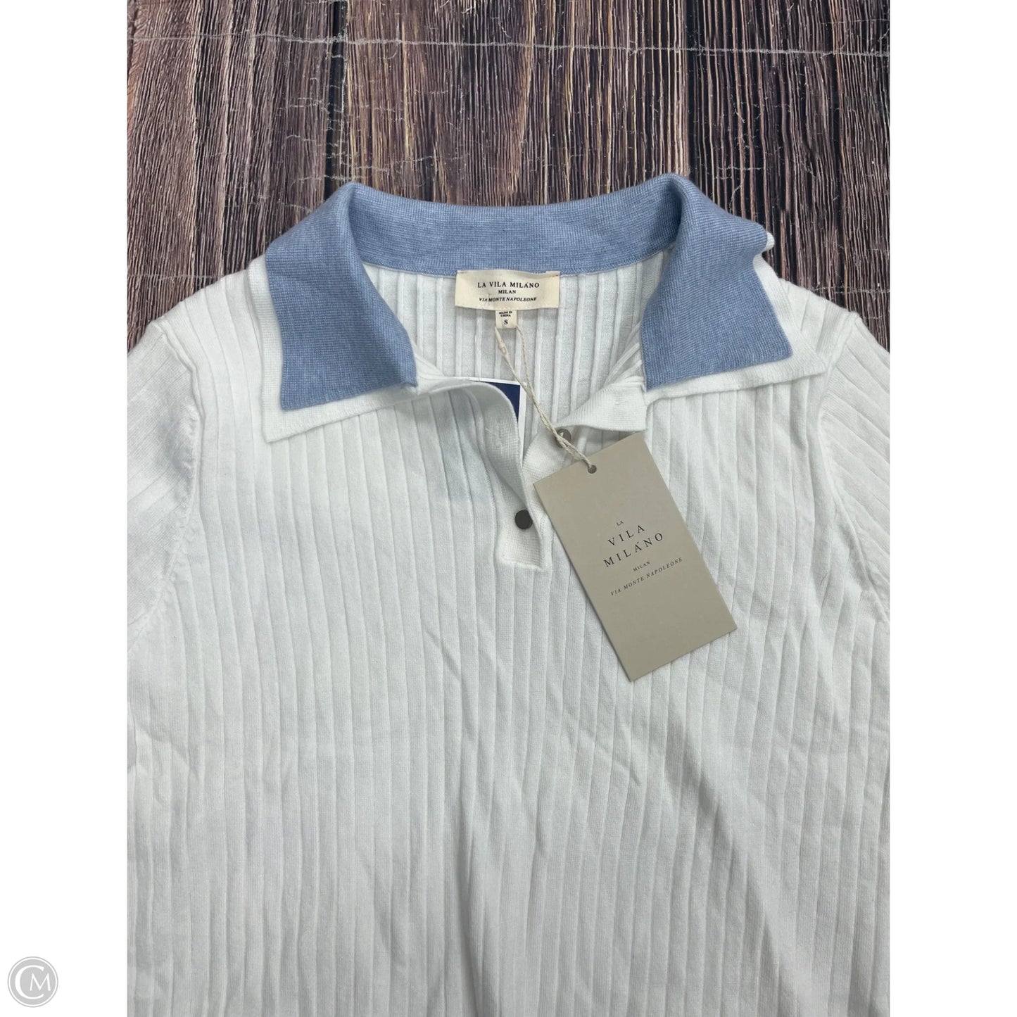 Top Short Sleeve By Clothes Mentor In White, Size: S