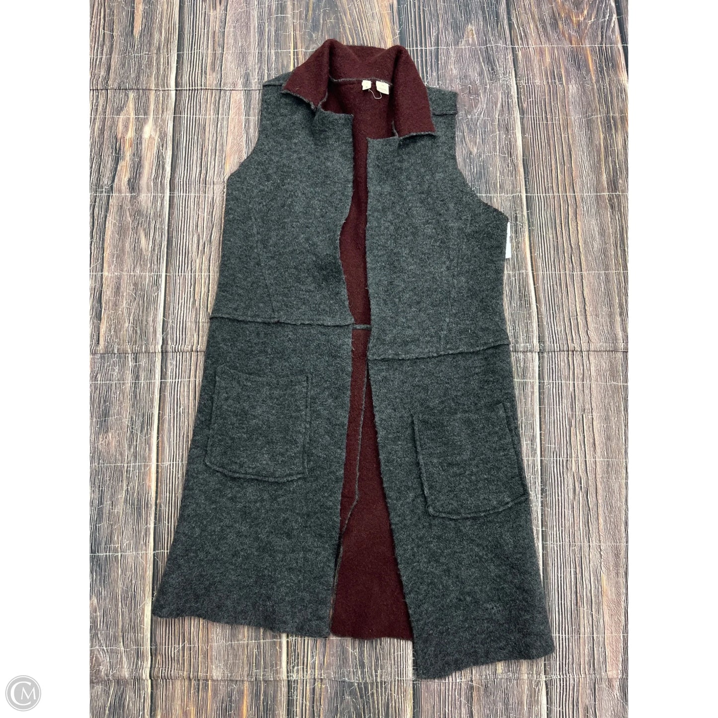Sweater Cardigan By Moth In Grey, Size: S