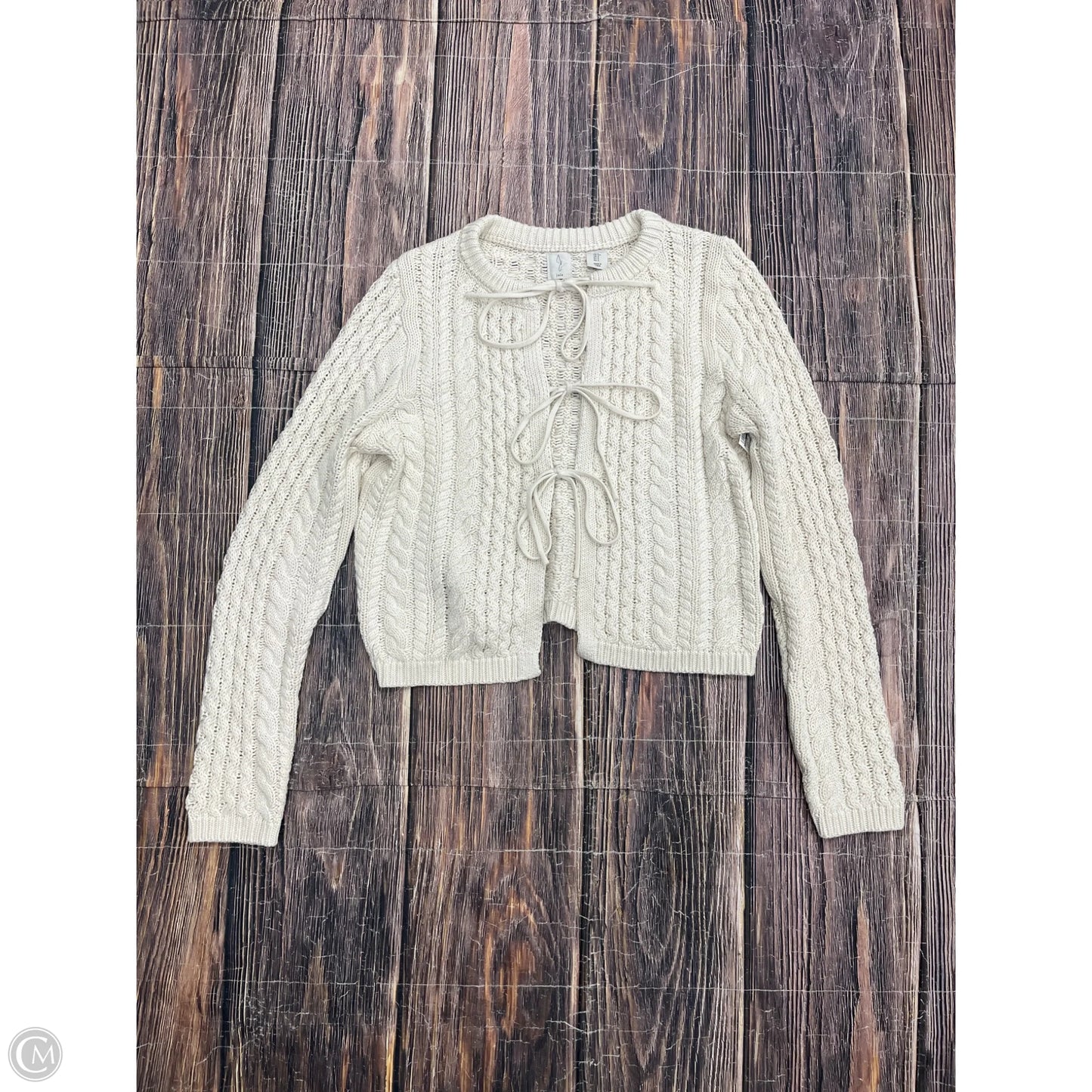 Sweater Cardigan By Joie In Cream, Size: S