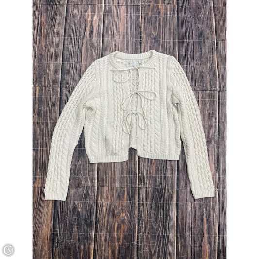 Sweater Cardigan By Joie In Cream, Size: S