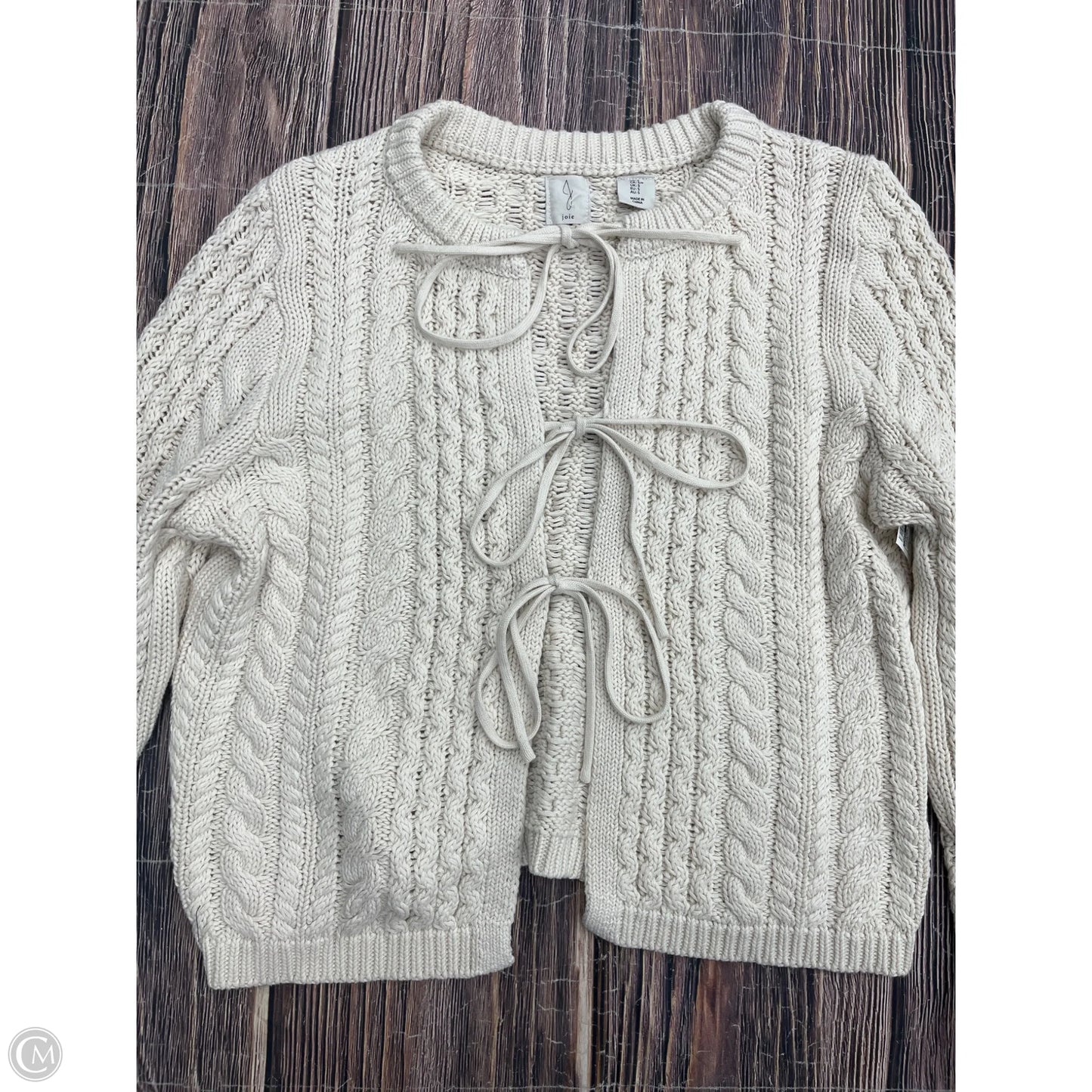 Sweater Cardigan By Joie In Cream, Size: S
