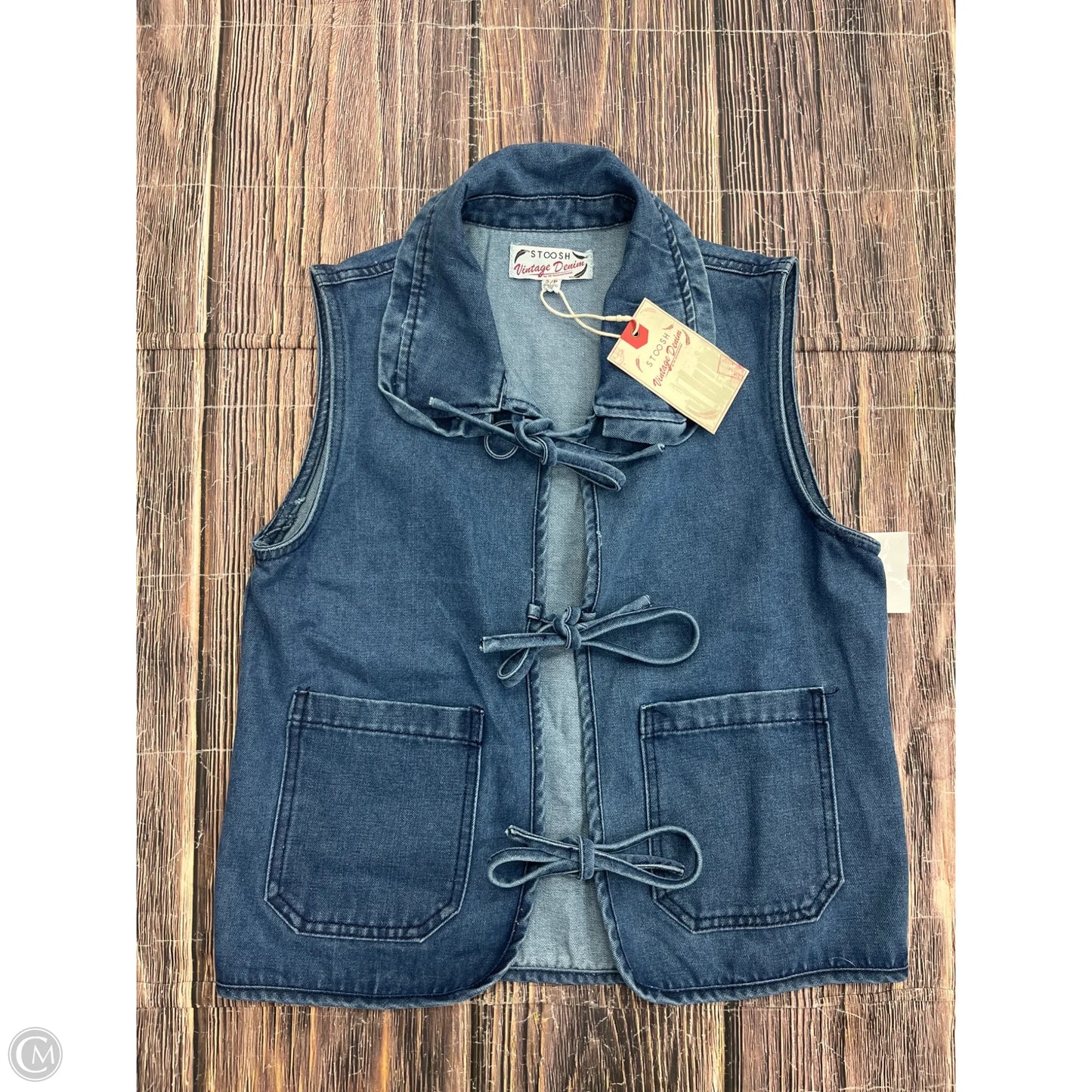 Vest Other By Stoosh In Blue Denim, Size: S