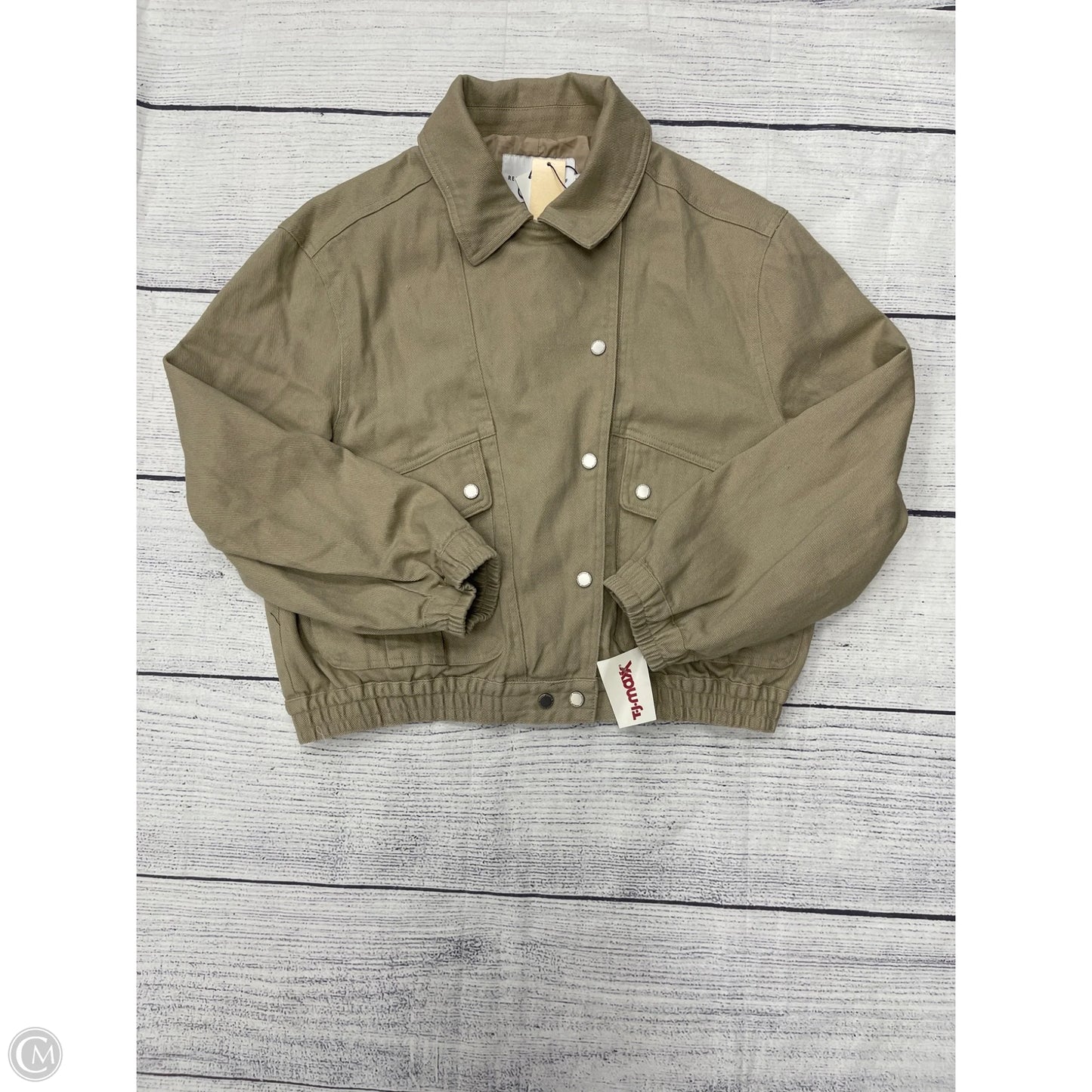 Jacket Designer By Rebecca Minkoff In Tan, Size: M
