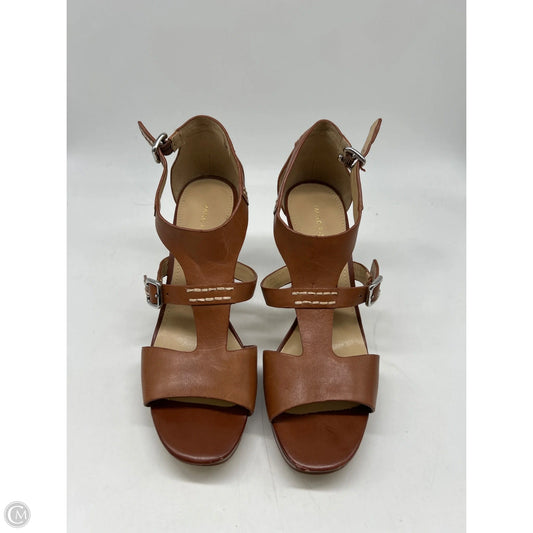 Sandals Heels Block By Marc Fisher In Brown, Size: 9
