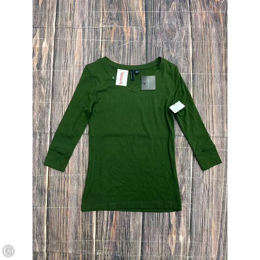 Top 3/4 Sleeve By Cynthia Rowley In Green, Size: L