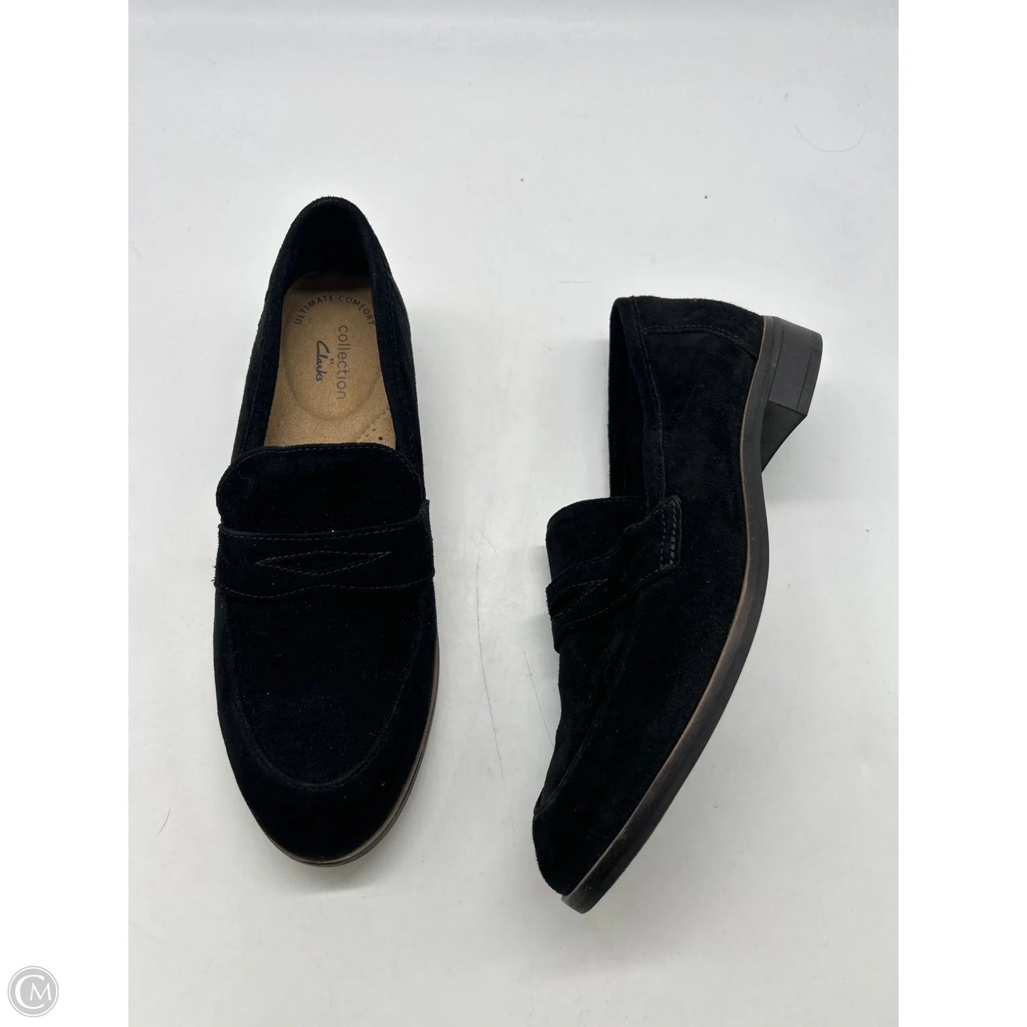 Shoes Flats By Clarks In Black, Size: 6.5