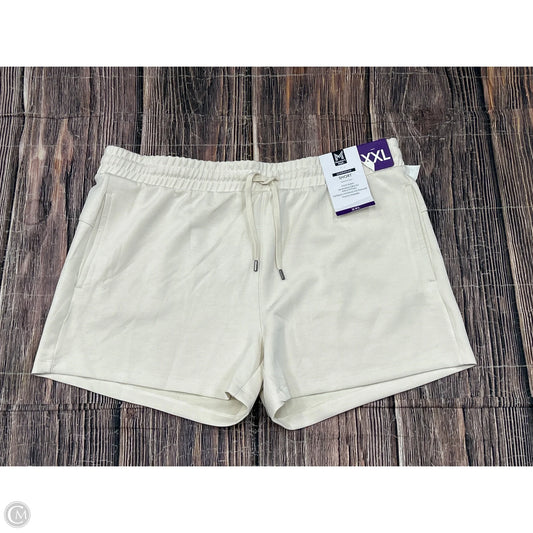 Athletic Shorts By Members Mark In Cream, Size: 1x